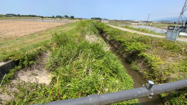 西条市小松地区の大日川と都谷川について